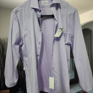 Calvin Klein Light Purple Slim Fit Shirt